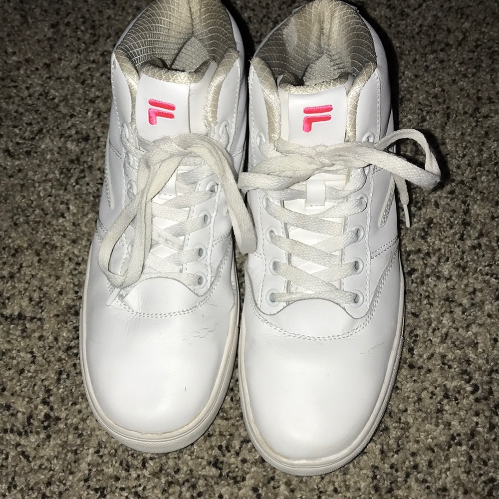 FILA hightop white shoes